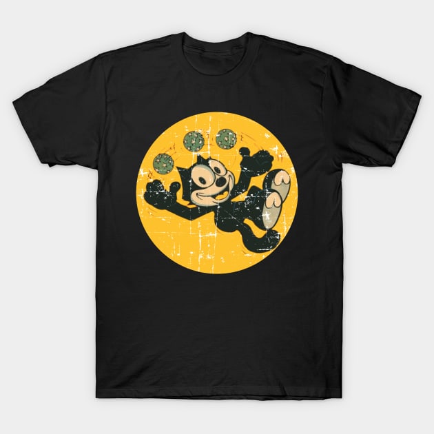 Felix The Cat - Playing Ball || Retro T-Shirt by erd's